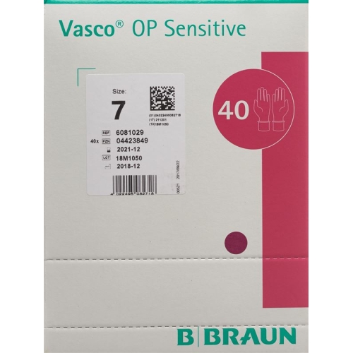 Vasco OP Sensitive Handschuhe Grösse 7.0 40 Paar buy online