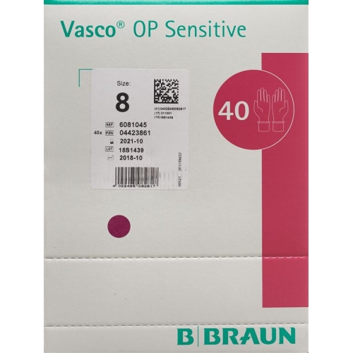 Vasco OP Sensitive Handschuhe Grösse 8.0 40 Paar buy online