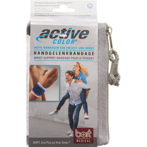 Bort Aktive Color Handgelenkbandage Grösse M -19cm Blau buy online