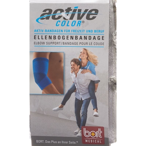 Bort Aktive Color Ellenbogenbandage Grösse S -26cm Blau buy online