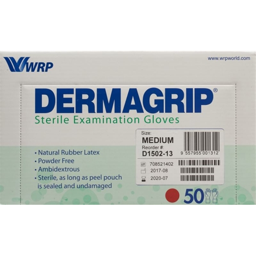 Dermagrip Examination Gloves Latex M Sterile 50 pairs buy online