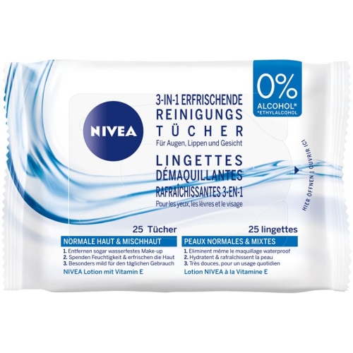 Nivea Erfrischende Reinigungstücher 25 Stück buy online