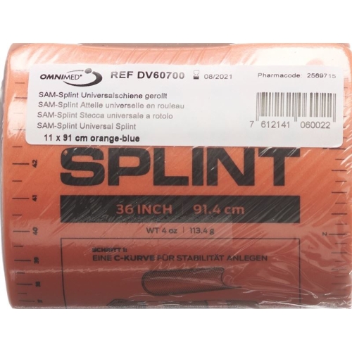 Sam Splint universal rail 11x91cm roll buy online