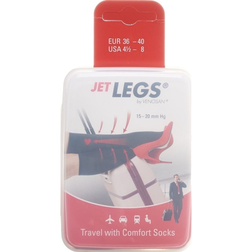 Jet Legs Travel Socks Grösse 36-40 Navy 1 Paar buy online