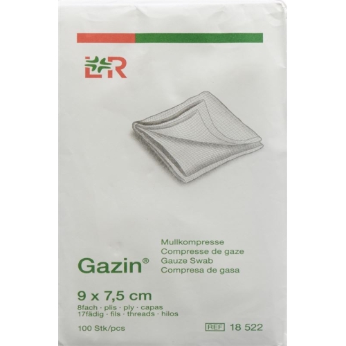 Gazin Faltkompressen 9x7.5cm 8-fach Unsteril 100 Stück buy online