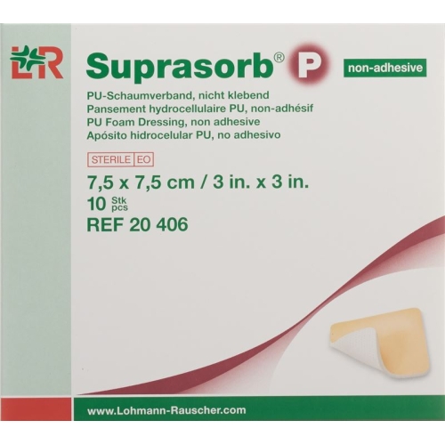 Suprasorb P Schaumverband 7.5x7.5cm nicht klebend 10 Stück buy online