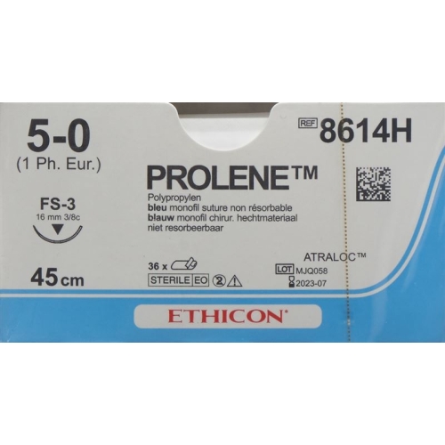 Prolene 45cm Blau 5-0 Fs-3 36 Stück buy online