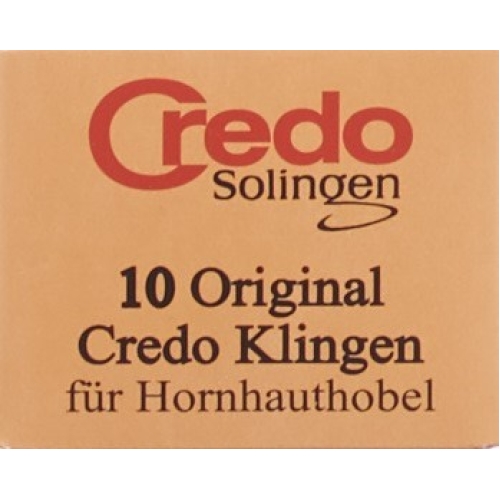 Credo Ersatzklingen Hornhauthobel Schachtel 10 Stück buy online