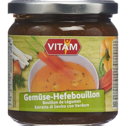 Vitam Bouillon Hefe Paste Gemues Glutenf Dose 500g buy online