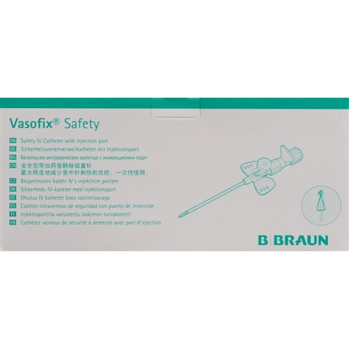 Vasofix Safety Pur 22g 0.9x25mm Blau 50 Stück buy online