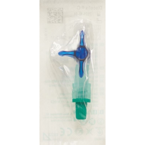 Discofix C 3-way tap 2 closure blue buy online