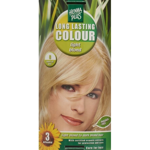 Henna Plus Long Last Color 8 Light Blonde buy online