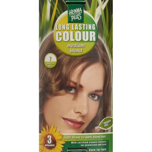 Henna Plus Long Last Color 7 Medium Blonde buy online