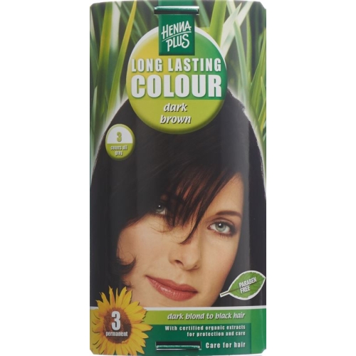 Henna Plus Long Last Color 3 Dark Brown buy online