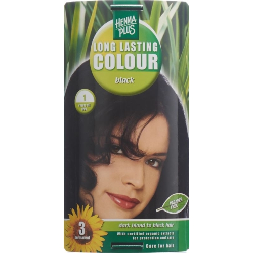 Henna Plus Long Last Color 1 Black buy online