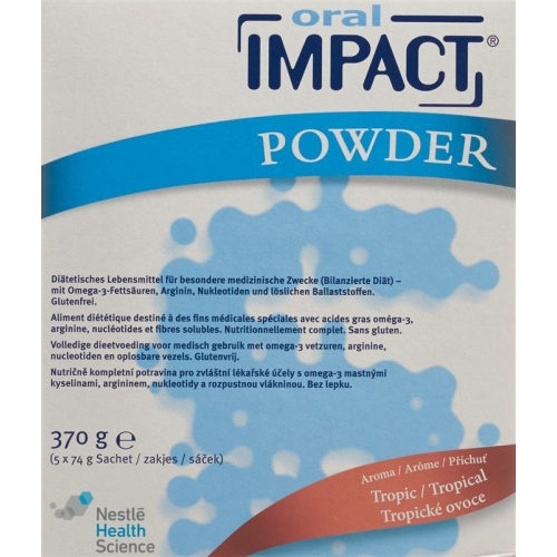 Impact Oral Immunonutrition Pulver Tropic 5 Beutel 74g buy online