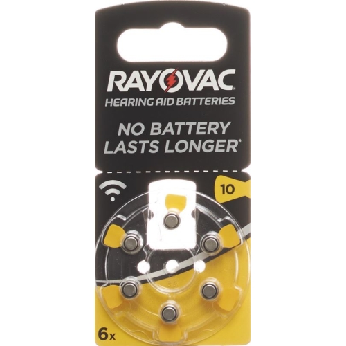 Rayovac Batterie Hörgeräte 1.4v V10 6 Stück buy online