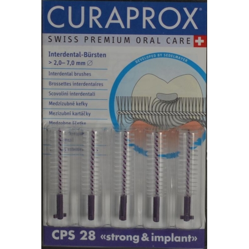 Curaprox CPS 28 Implant Brushes Purple 5 pieces buy online