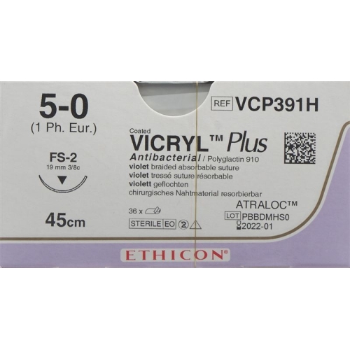 Vicryl Plus 45cm Violett 5-0 Fs-2 36 Stück buy online