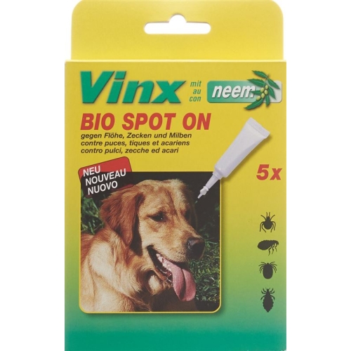 Vinx Bio Spot On Tropfen mit Neem Hund 5x 1ml buy online