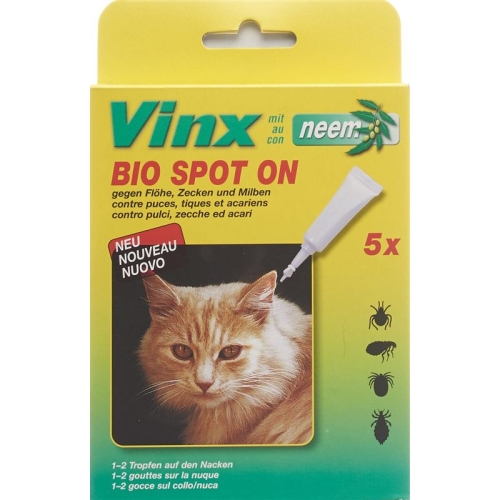 Vinx Bio Spot On Tropfen mit Neem Katze 5x 1ml buy online