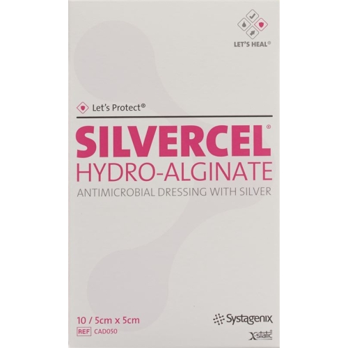 Let’s Protect Silvercel Hydroalginat Wundverband 5x5cm 10 Stück buy online