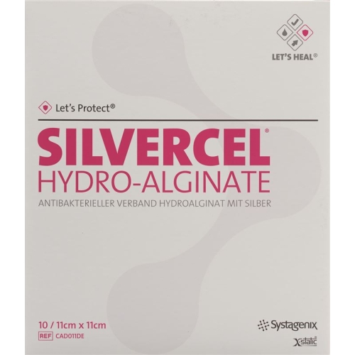 Let’s Protect Silvercel Hydroalginat Wundverband 11x11cm 10 Stück buy online