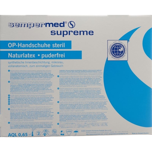 Sempermed Supreme surgical gloves 6 sterile 50 pairs buy online