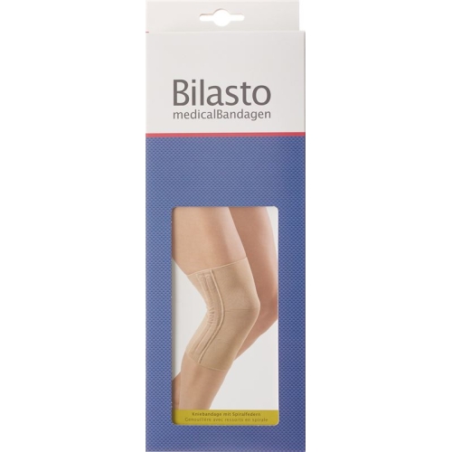 Bilasto Kniebandage mit 2 Spiralfedern Grösse S Beige buy online