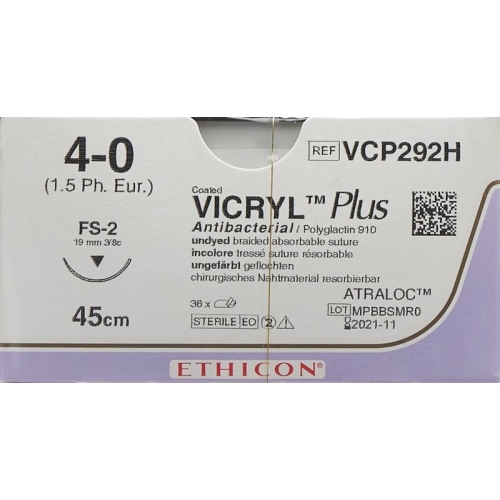 Vicryl Plus 45cm Ungefaerbt 4-0 Fs-2s 36 Stück buy online