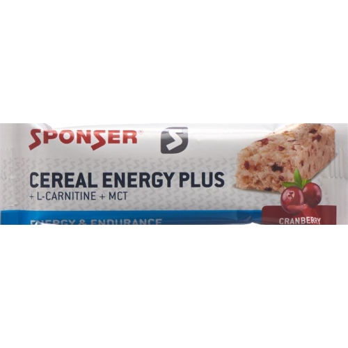 Sponser Energy Plus Bar Cranberry 40g buy online