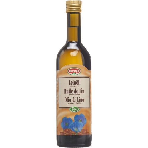 Morga Bio Leinöl Kaltgepresst Flasche 5dl buy online