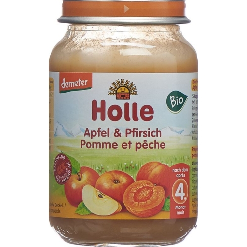 Holle Peach & Apple from the 4th month organic 190g buy online