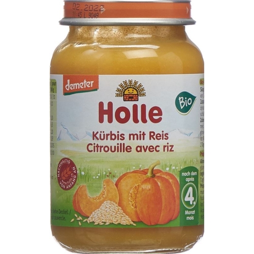 Holle Pumpkin with Rice from the 4th month organic 190g buy online