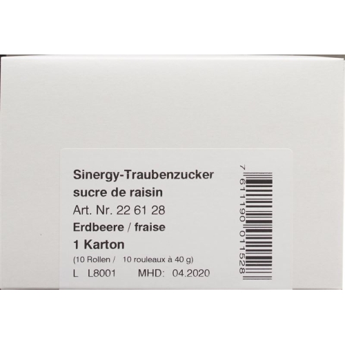 Sinergy Traubenzucker Erdbeere 40g buy online