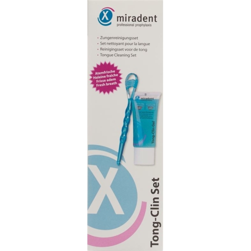 Miradent Tong-Clin Set 50ml Gel + Tongue Cleaner buy online