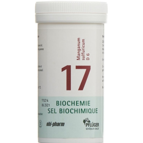 Pflueger Schüssler Nr. 17 Mang Sulf Tabletten D 6 100g buy online