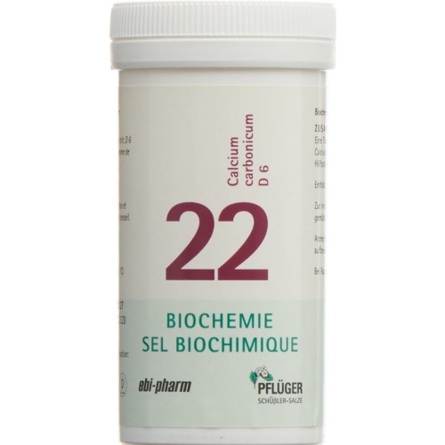 Pflueger Schüssler Nr. 22 Calc Carb Tabletten D 6 100g buy online