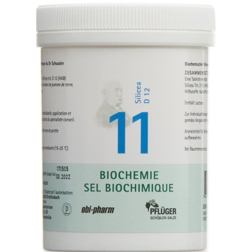 Pflueger Schüssler Nr. 11 Silicea Tabletten D 12 250g buy online