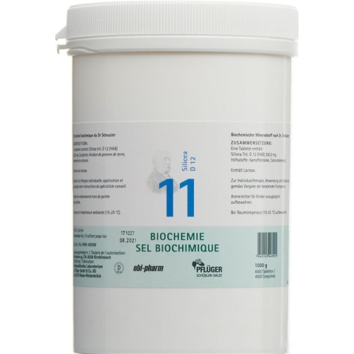 Pflueger Schüssler Nr. 11 Silicea Tabletten D 12 1000g buy online