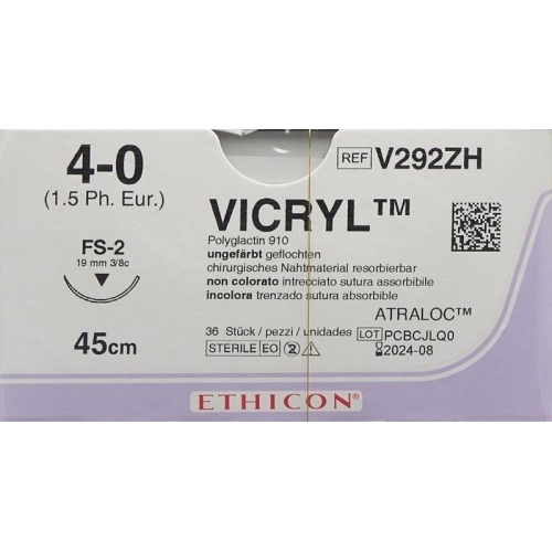 Vicryl 45cm Ungefaerbt 4-0 Fs-2 36 Stück buy online