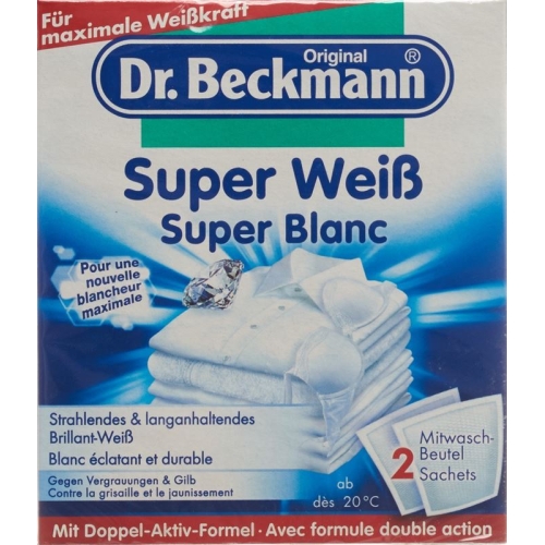 Dr. Beckmann Super Weiss Beutel 2x 40g buy online