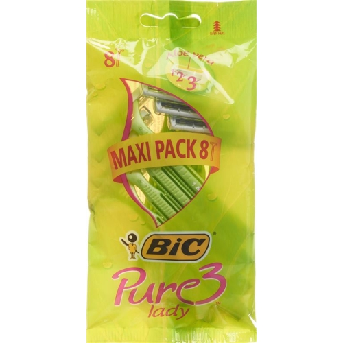 Bic Pure 3 Lady 3-klingenrasierer Frauen Beutel 8 Stück buy online