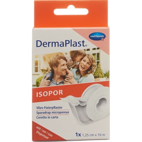 Dermaplast Isopor Fixierpflaster 10mx1.25cm Vlies Weiss Dispenser buy online