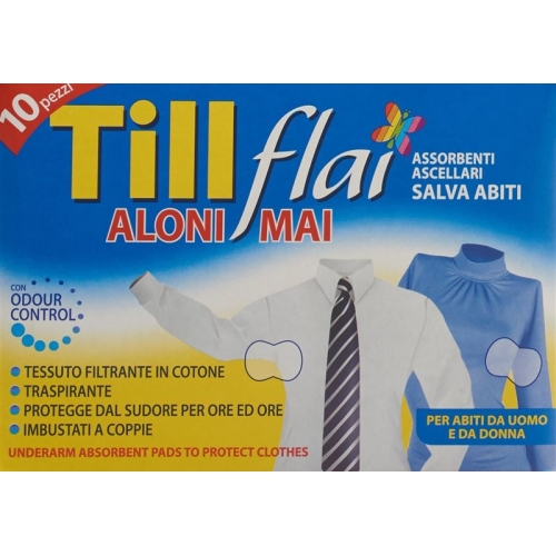 Till Flai Aloni Mai Saugpapier Achselhöhlen 10 Stück buy online