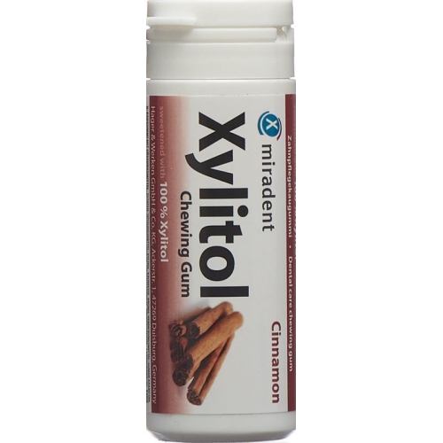 Miradent Xylitol Zahnpflege Kaugummi Zimt 30 Stück buy online