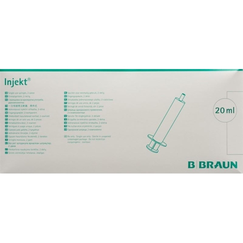 Braun Injektionsspritze 20ml Luer-Lock 100 Stück buy online