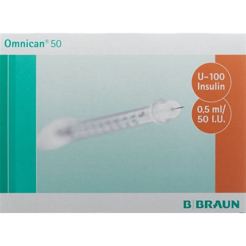 Omnican Insulin 50 0.5ml 0.3x8mm G30 Single 100 X buy online