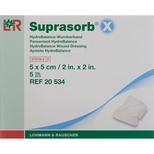 Suprasorb X Wundverband Hydrobalance 5x5cm Steril 5 Stück buy online