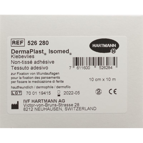 Dermaplast Isomed Klebevlies Weiss 10mx10cm Rolle buy online